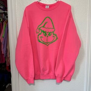 Brand new never worn hot pink with lime green grinch